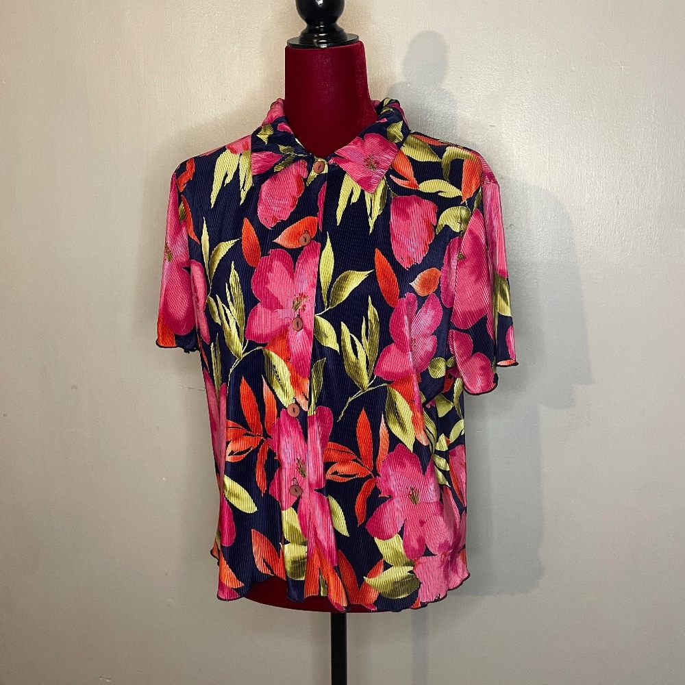 Focus Studio Women’s Floral Blouse Size 10